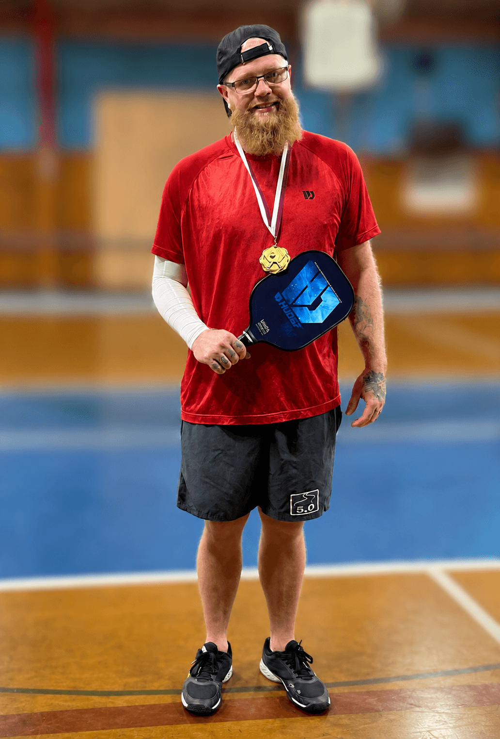 Coach Steve on a pickleball court